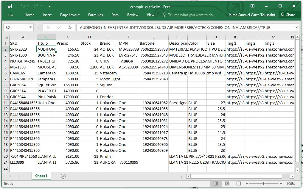 Ejemplo Formato Excel