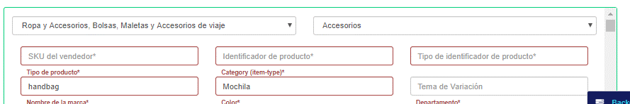 Product Type Click2sync Field